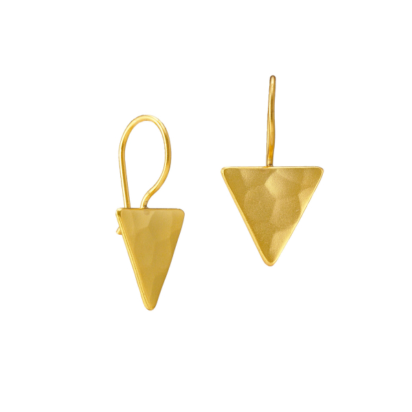 Earring made from brass, goldplated